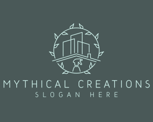 Eco Building Cleaning logo design