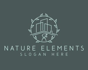 Eco Building Cleaning logo design