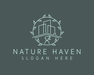 Eco Building Cleaning logo design