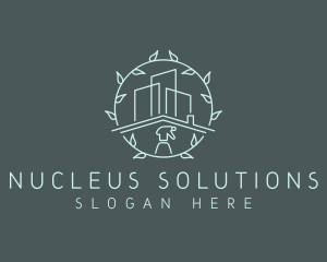 Eco Building Cleaning logo design