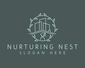 Eco Building Cleaning logo design