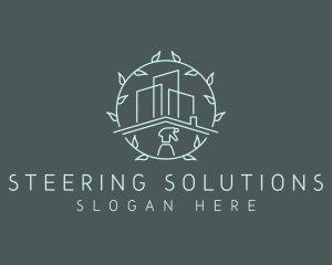 Eco Building Cleaning logo design