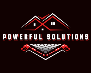 Clean Floor Power Wash logo design