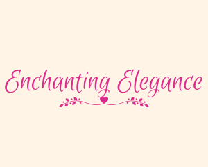 Feminine Heart Lifestyle logo design