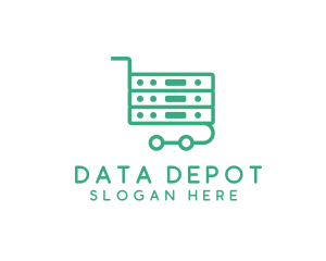 Server Shopping Cart  logo design