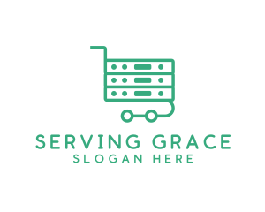 Server Shopping Cart  logo design