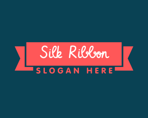 Quirky Banner Ribbon logo design