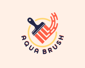 Handyman Paint Brush logo design