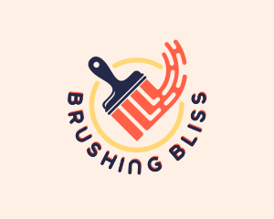 Handyman Paint Brush logo design