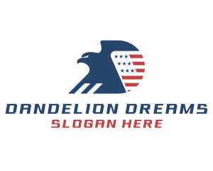 USA Eagle Letter D logo design