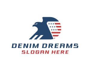 USA Eagle Letter D logo design