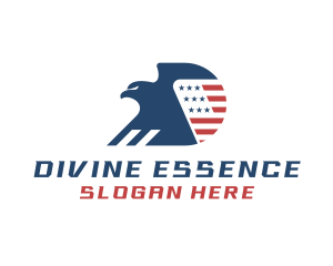 USA Eagle Letter D logo design