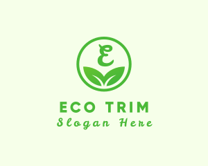 Organic Eco Leaf logo design