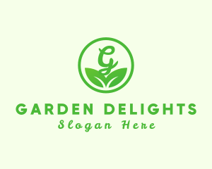 Organic Eco Leaf logo design