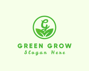 Organic Eco Leaf logo