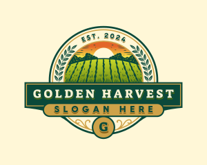 Farm Agriculture Harvest logo design