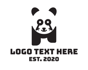 Key Lock Panda logo