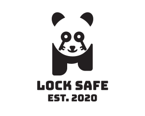 Key Lock Panda logo