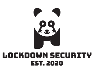 Key Lock Panda logo