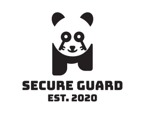 Key Lock Panda logo