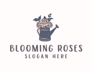 Flower Rose Landscaping logo design