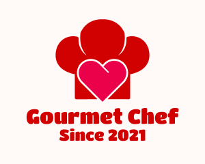 Chef Toque Heart logo design