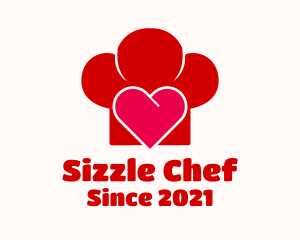 Chef Toque Heart logo design