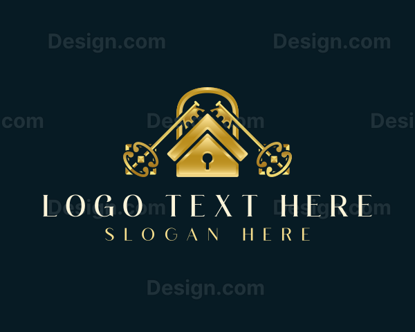 Premium House Key Logo