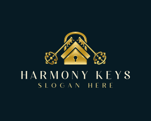 Premium House Key logo design