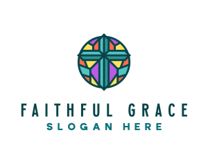 Christianity Worship Cross logo design