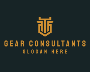 Finance Consulting Pillar logo design