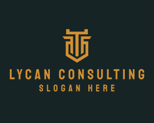 Finance Consulting Pillar logo design