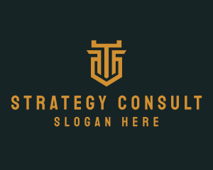 Finance Consulting Pillar logo design