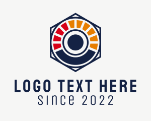 Digital Camera Hexagon  logo
