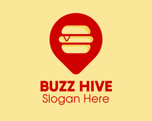 Burger Location Pin logo