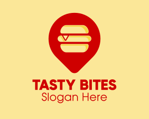 Burger Location Pin logo