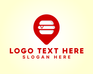 Burger Location Pin logo