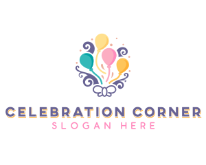 Entertainment Balloon Celebration logo design