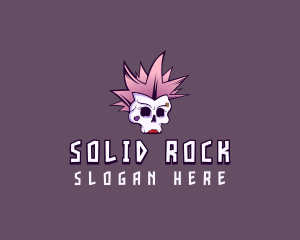 Rock Skull Punk logo design