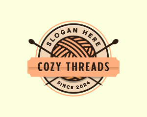 Knitting Yarn Crochet logo design