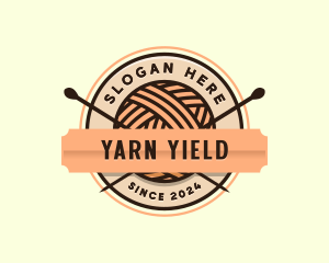 Knitting Yarn Crochet logo design