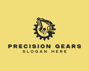 Excavator Gear Construction logo design