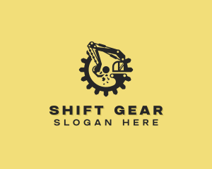 Excavator Gear Construction logo design