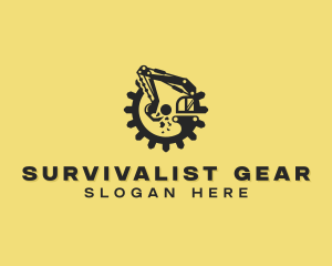 Excavator Gear Construction logo design