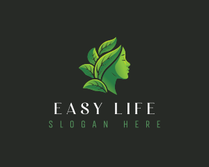 Leaf Woman Wellness logo design