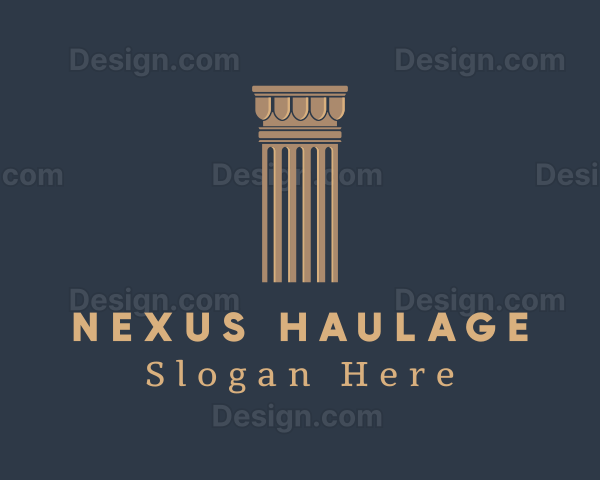 Elegant Legal Column Logo