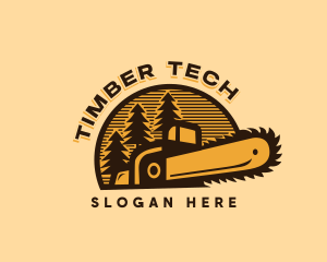 Chainsaw Logging Forest logo