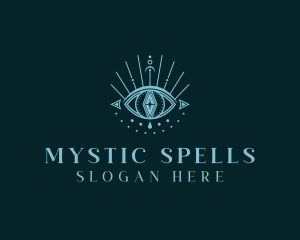 Mystical Tarot Eye logo design