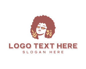 Floral Beauty Hairstyle Logo