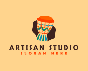 African Djembe Drum logo design